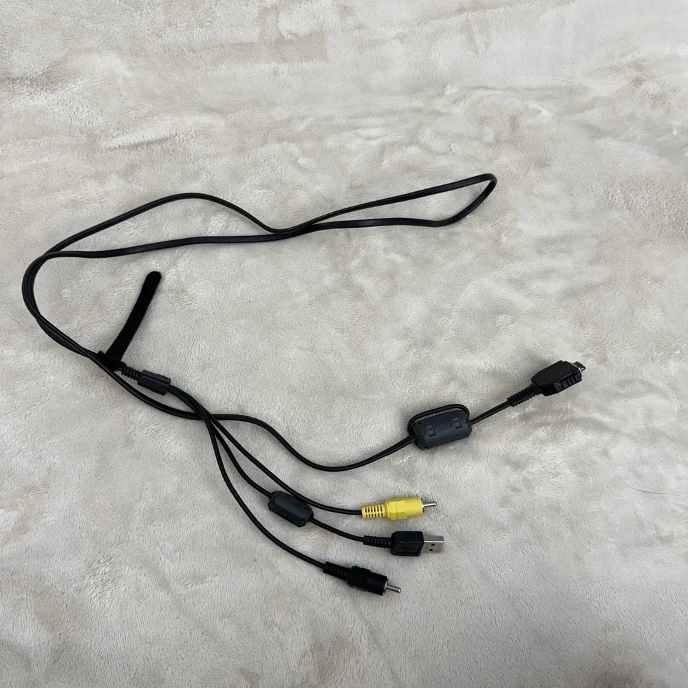 Sony OEM Multi Terminal USB AV Cable RCA Audio Video Camera Camcorder Cord